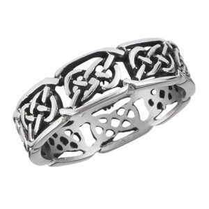 eternity celtic infinity knot ring stainless steel cute filigree band size 8