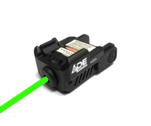 ade advanced optics hg54g strobe laser sight for pistol handgun, green