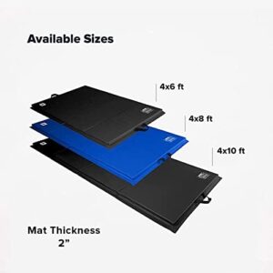 We Sell Mats - 4 ft x 6 ft x 2 in Personal Fitness & Exercise Mat for Home Workout - Lightweight and Folds for Carrying – All Purpose Home Gym Mat – Thick Mat for Yoga, Pilates, Stretches, and Floor Exercises