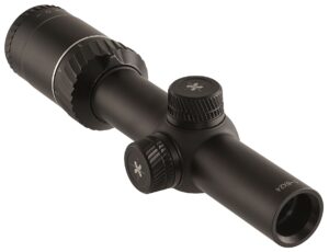 axeon optics 1-6x24mm tactical rifle scope, black, one size