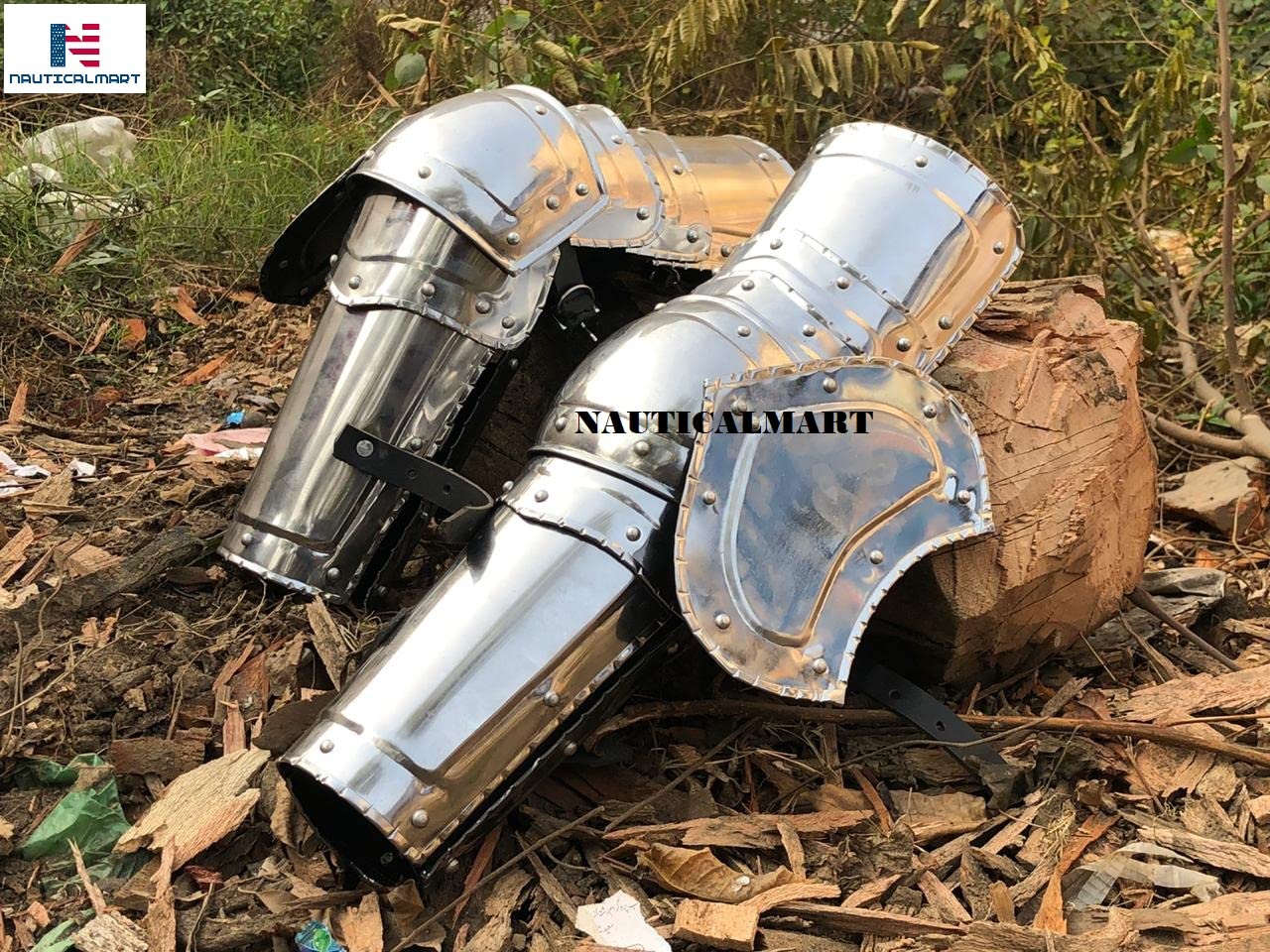 NauticalMart Medieval Knight Armor Warrior Steel Arm Guard - Halloween