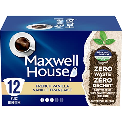 Maxwell House, French Vanilla Coffee, Keurig K-Cup Pods, 12 Pods, {Imported from Canada}