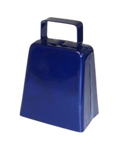 aci party and spirit accessories 236930 royal blue 3" cowbell metal cowbell, royal blue