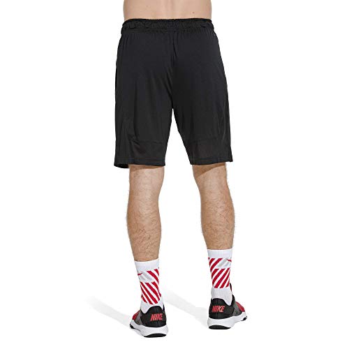 Nike Men's Dry Training Shorts, Black/Black/White, Large