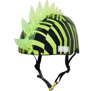 Krash unisex teen Krash Mohawk Bike Youth Helmet, Dazzle Green LED, One Size US