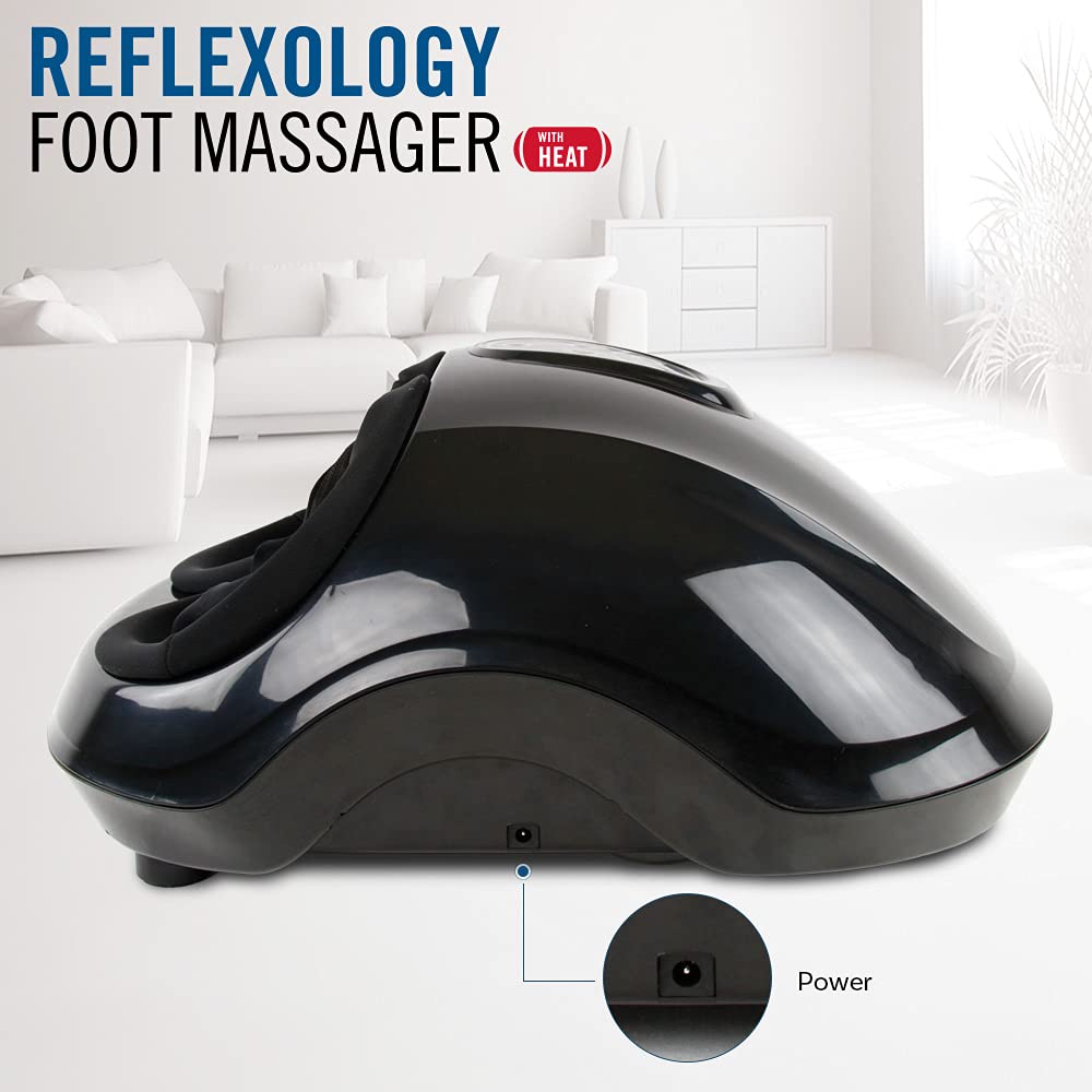 Daiwa Felicity Foot Massager Machine - Shiatsu Foot Massager with Heat and Kneading Motion Helps Relax and Rejuvenate Sore Feet - Can Relieve Pain Associated with Plantar Fasciitis and Neuropathy