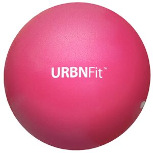 urbnfit small exercise ball - 9-inch mini pilates ball with fitness guide for yoga, barre, physical therapy, stretching & core stability workout-pink