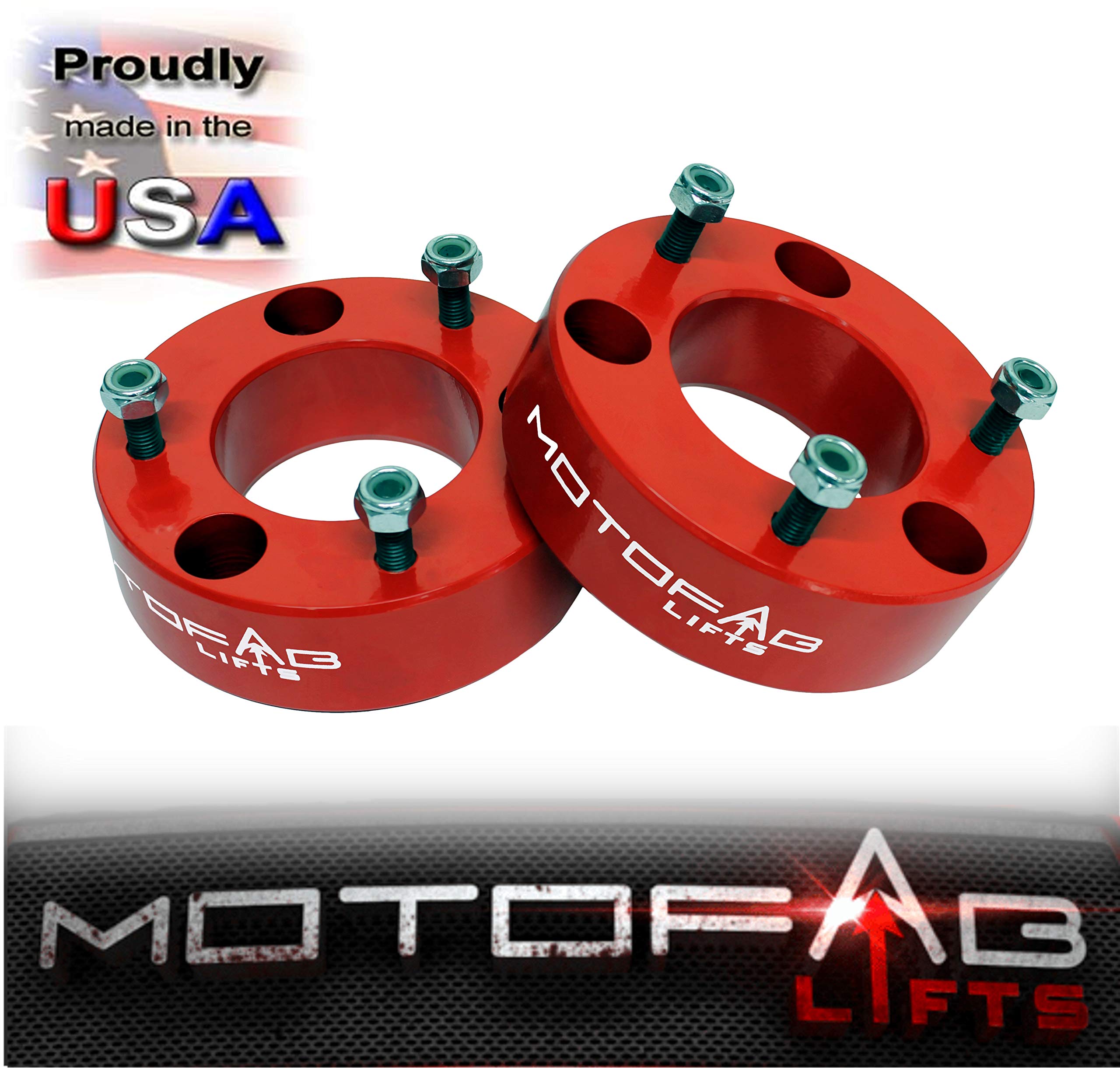 MotoFab Lifts F150-2.5RED - 2.5" Front Leveling Lift Kit That fits F150 2.5"