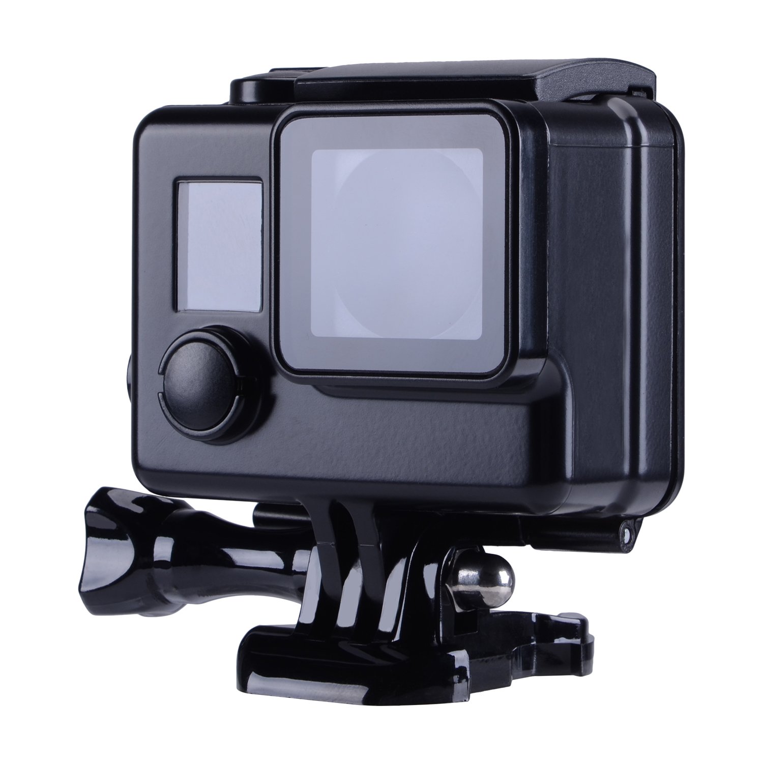 Suptig Replacement Waterproof Case Protective Black Housing Touch housing for GoPro Hero 4 Hero 3+ Hero3 Outside Sport Camera for Underwater Use Water Resistant up to 147ft (45m)