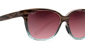 Maui Jim Women's Starfish Polarized Fashion Sunglasses, Sandstone with Blue/Maui Rose®, Medium