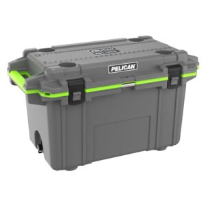 Pelican 70 Quart Elite Cooler (Dark Grey/Green)