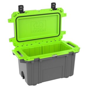 Pelican 70 Quart Elite Cooler (Dark Grey/Green)