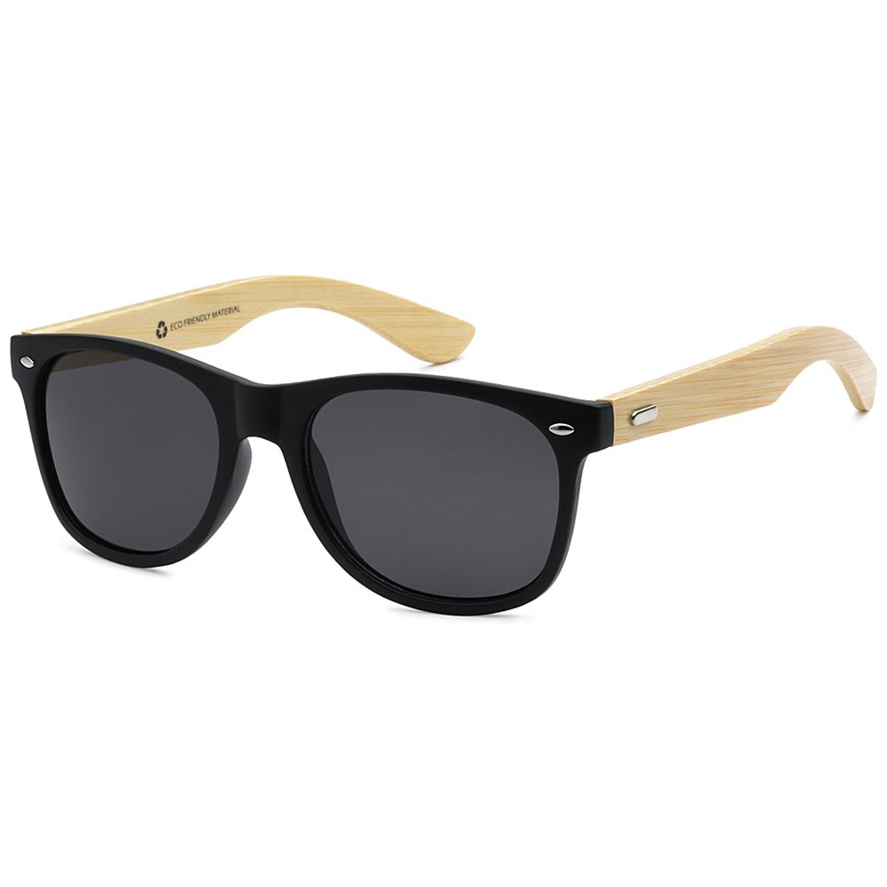 Got Shades Wholesale Bamboo Sunglasses Retro 80's Wood Sunglasses Men-Cool Sunglasses for Men & Women-10 Pack