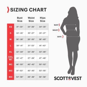 SCOTTeVEST Glow Hoodie for Women - 18 Hidden Pockets - Lightweight Zip Up Sweatshirt for Travel & More (Midnight, M1)