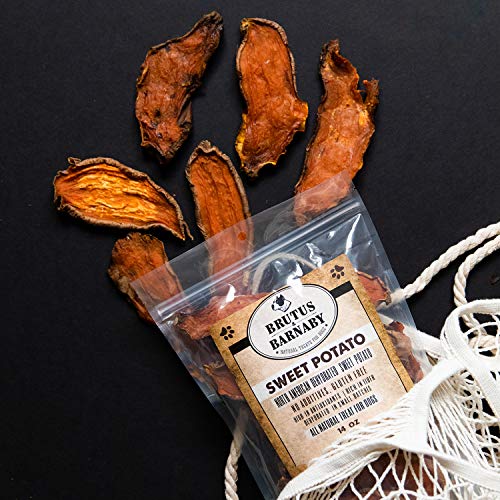 Sweet Potato Slices For Dogs - Single Ingredient Grain Free Dog Treats, Best High Anti-Oxidant Healthy 100% Natural Thick Cut Dried Sweet Potato Dog Treats With No Added Preservatives (2lb)