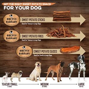 Sweet Potato Slices For Dogs - Single Ingredient Grain Free Dog Treats, Best High Anti-Oxidant Healthy 100% Natural Thick Cut Dried Sweet Potato Dog Treats With No Added Preservatives (2lb)