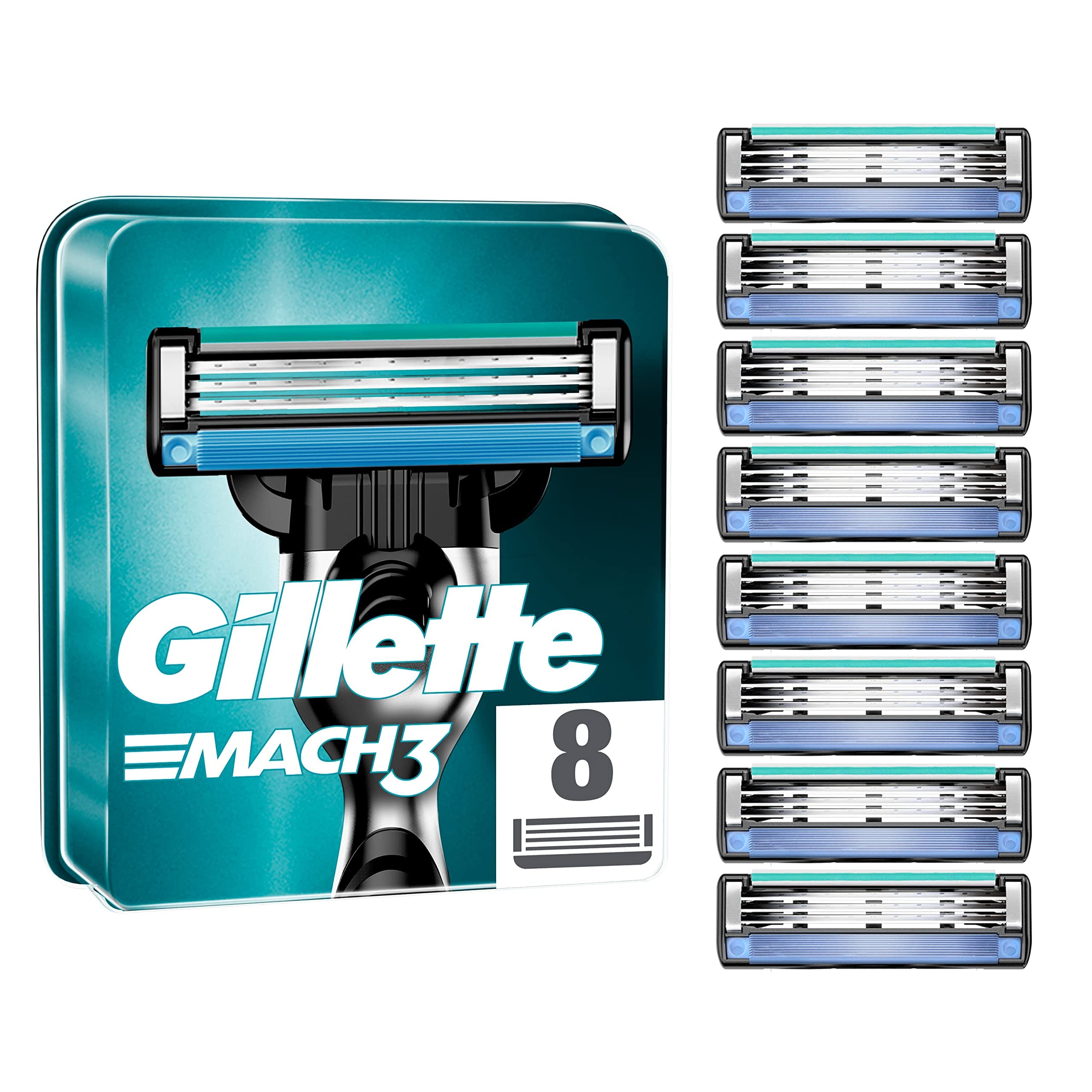 Gillette Mach 3-24 Count (3 x 8 Pack)