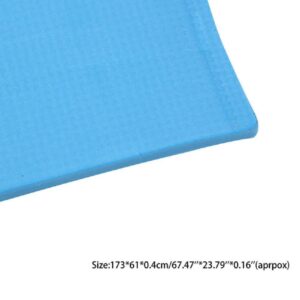 LIYUDL 4mm Thickness Yoga Mat Non-Slip EVA Foam Yoga Pad,Dampproof Sleeping Mattress Mat,for Pilates,Fitness,Workout,Lose Weight Blue