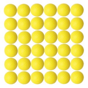 dsmile practice golf balls, foam, 36 count, yellow