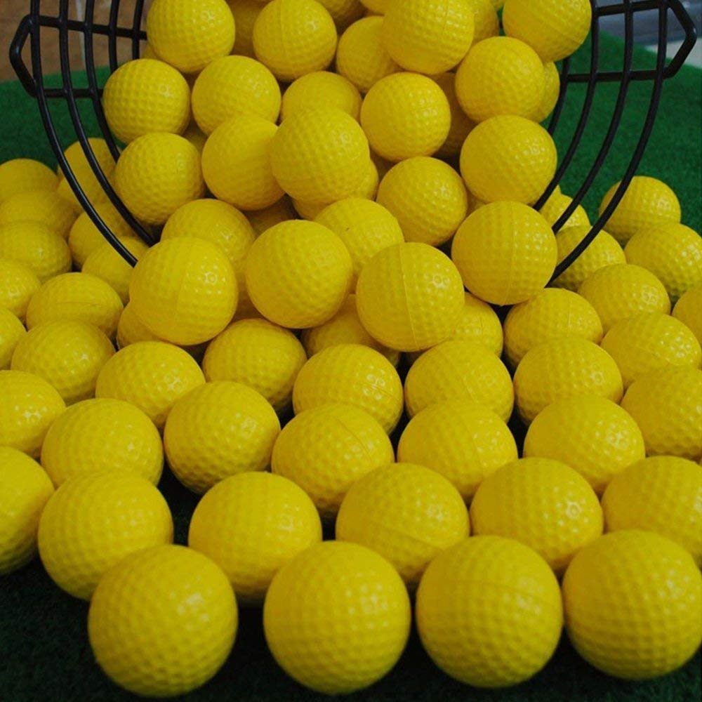 Dsmile Practice Golf Balls, Foam, 36 Count, Yellow