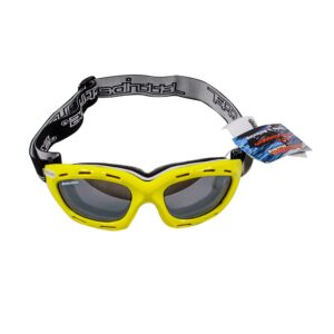 jettribe classic jet ski goggles - pwc watercraft water sports sunglasses - easy fit glasses for ultimate adventure like kite boarding, surfer, etc - neon yellow floating frame/amber lens goggles