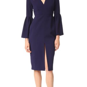 Jill Jill Stuart Women's V Neck Bell Sleeve Cocktail, deep Violet, 2