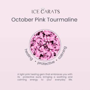 IceCarats 10K Yellow Gold Pink Tourmaline Ring Gemstone Band October Birthstone Jewelry Size 7.00