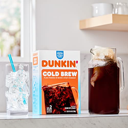 Dunkin' Cold Brew Ground Coffee Packs, 8.46 Ounce (Pack of 1)