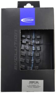 schwalbe nobby nic tire - 27.5 x 2.35, tubeless, folding, black, evolution line, addix speedgrip