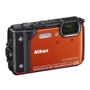 Nikon W300 Waterproof Underwater Digital Camera with TFT LCD, 3", Orange (26524)