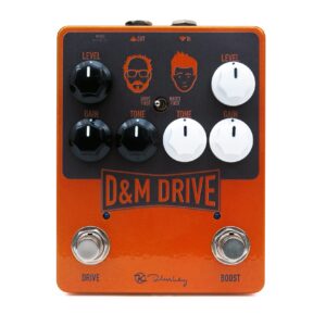 keeley d&m drive overdrive and boost pedal, orange (kdmdrive)