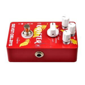 Caline Reverb Digital Seven Delays CP-37 Guiter Effect Pedal with True Bypass