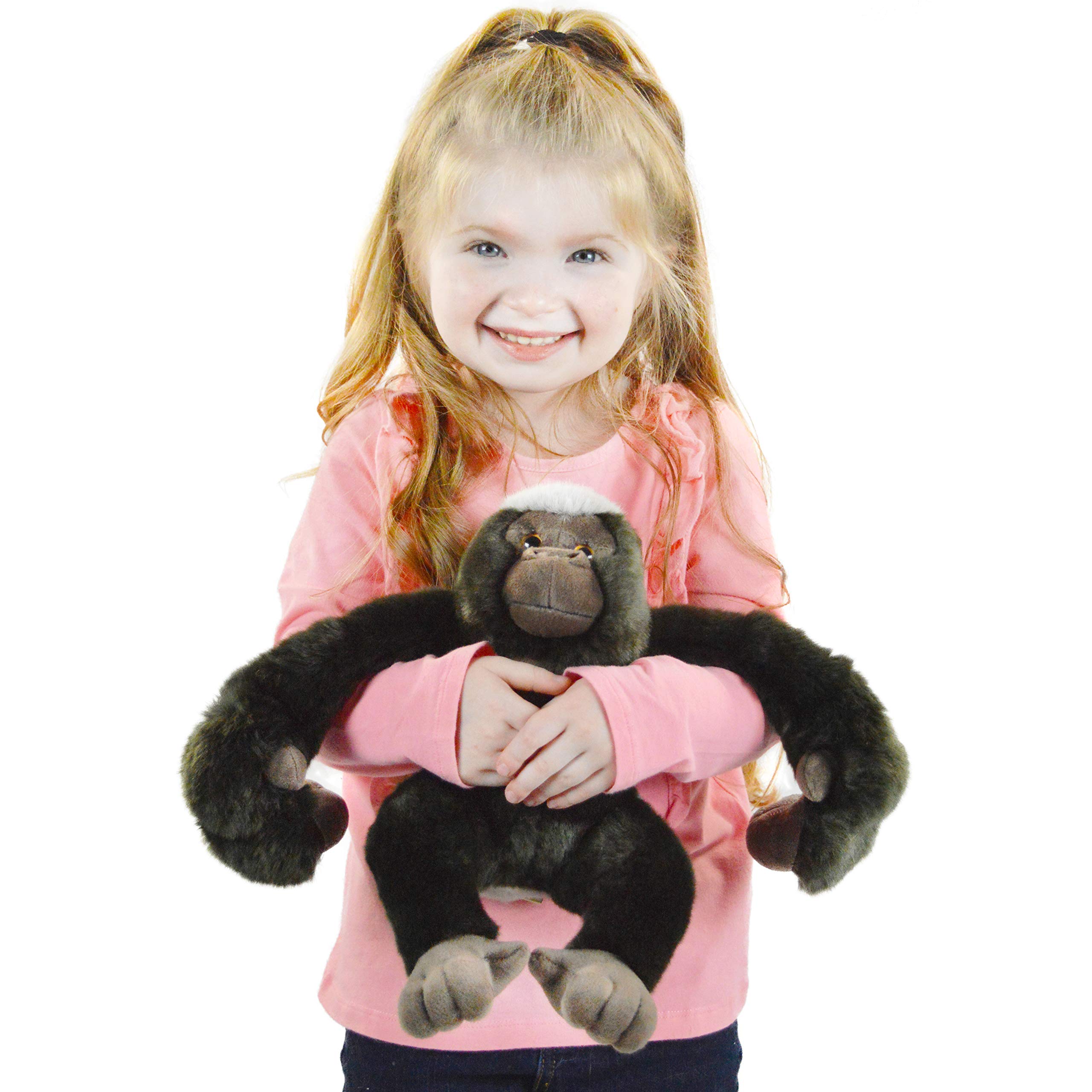 VIAHART Geraldo The Gorilla - 14 Inch (with Hanging Arms Outstretched) Stuffed Animal Plush Monkey - by TigerHart Toys