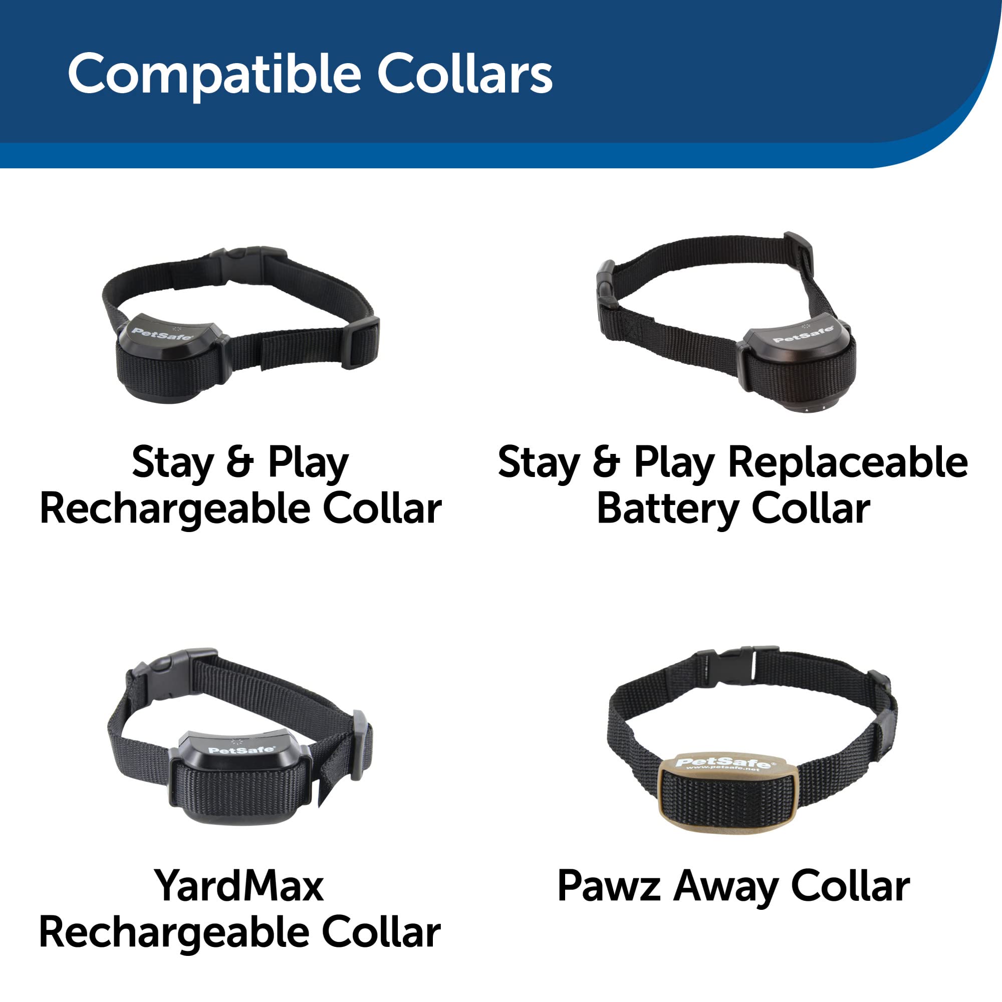 PetSafe Collar Strap for Cats – Replacement Collar Strap for Stay & Play, Pawz Away, and YardMax Receiver Collars – Comfortable and Lightweight for Cats to Wear