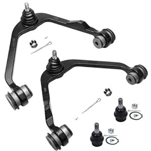 detroit axle - front end 4pc suspension kit for 2wd ford f-150 f-250 expedition lincoln navigator blackwood, 2 upper control arms with ball joints 2 lower ball joints replacement