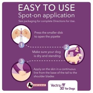 Vectra 3D for Dogs Flea, Tick & Mosquito Treatment & Prevention for Large Dogs (56 to 95 lbs) , 6 month supply