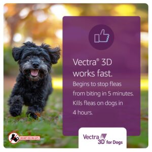 Vectra 3D for Dogs Flea, Tick & Mosquito Treatment & Prevention for Large Dogs (56 to 95 lbs) , 6 month supply