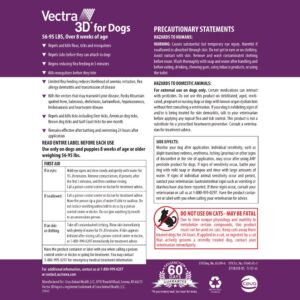 Vectra 3D for Dogs Flea, Tick & Mosquito Treatment & Prevention for Large Dogs (56 to 95 lbs) , 6 month supply