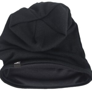 HISSHE Men's Slouch Slouchy Beanie Oversize Summer Winter Skull Cap N010 (Black)