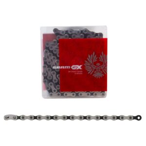 SRAM GX Eagle Hollow Pin 12-Speed Chain 126 links with PowerLock, Silver/Gray