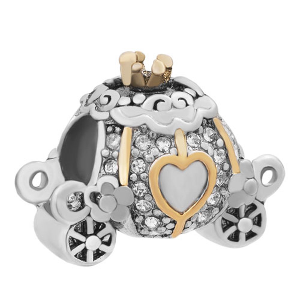 CharmSStory Cinderella Carriage Charm Beads For Charm Bracelets (Cinderella Carriage)