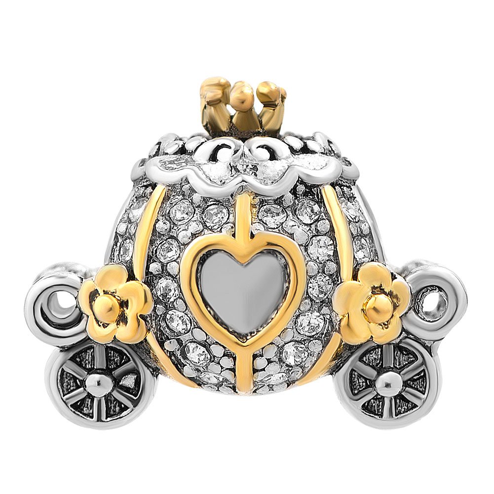 CharmSStory Cinderella Carriage Charm Beads For Charm Bracelets (Cinderella Carriage)