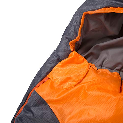 Stansport Glacier Mummy Sleeping Bag 3.1 LB, orange, 86" l x 34" w