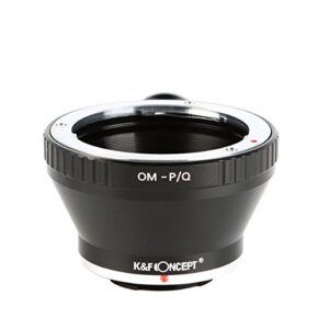 K&F Concept Lens Adapter Replacement for OM Lens Compatible with Q PQ P/Q Camera