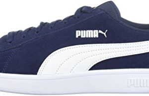 PUMA Men's Smash 2 Sneaker, Peacoat-White, 10 M US