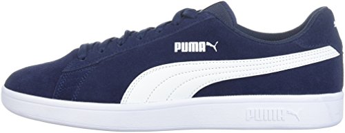 PUMA Men's Smash 2 Sneaker, Peacoat-White, 10 M US