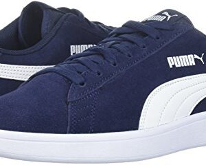 PUMA Men's Smash 2 Sneaker, Peacoat-White, 10 M US