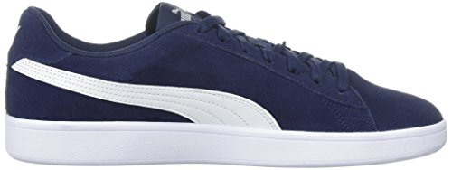 PUMA Men's Smash 2 Sneaker, Peacoat-White, 10 M US