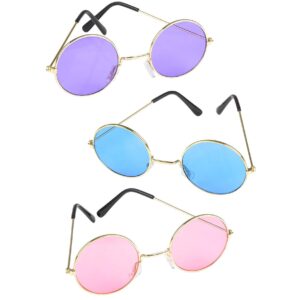 john lennon colored sunglasses (multi, 3 pack)