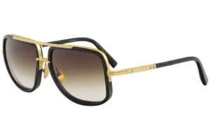 dita drx-2030b-59-z - mach-one sunglasses shiny 18k gold - black w/d.brown to clear-ar 59mm